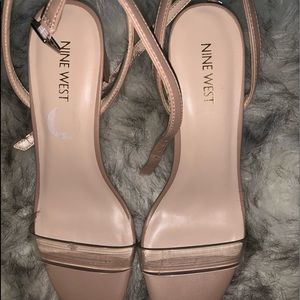 Clear stretch Nine West heel